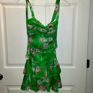 Mini halter dress y2k boho